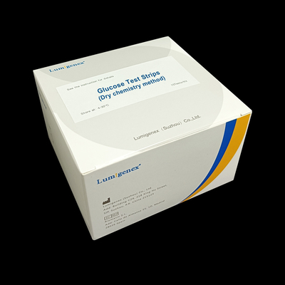 Paski testowe do glukozy Metoda suchej chemii dla glukozy Lumigenex ISO13485