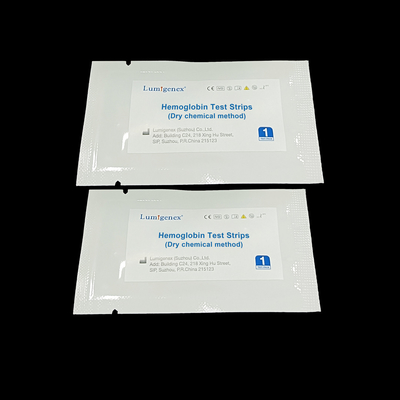 Zdrowie krwinek czerwonych Paski testowe hemoglobiny Sucha metoda chemiczna