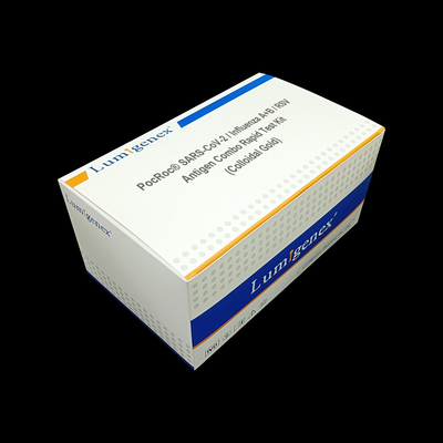 Covid19/ Influenza A + B/RSV Antigen Combo Szybki zestaw testowy Złoto koloidalne Zarejestrowany przez CE Zestaw szybkiego testu antygenowego