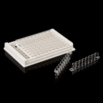 Odłączane materiały eksploatacyjne do PCR PP 96-dołkowa płytka Elisa do laboratorium