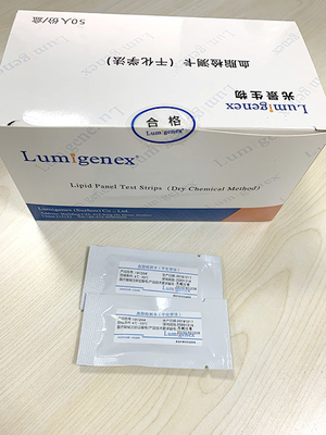Paski testowe OEM do panelu lipidowego, zestaw testowy cholesterolu i trójglicerydów ISO13485